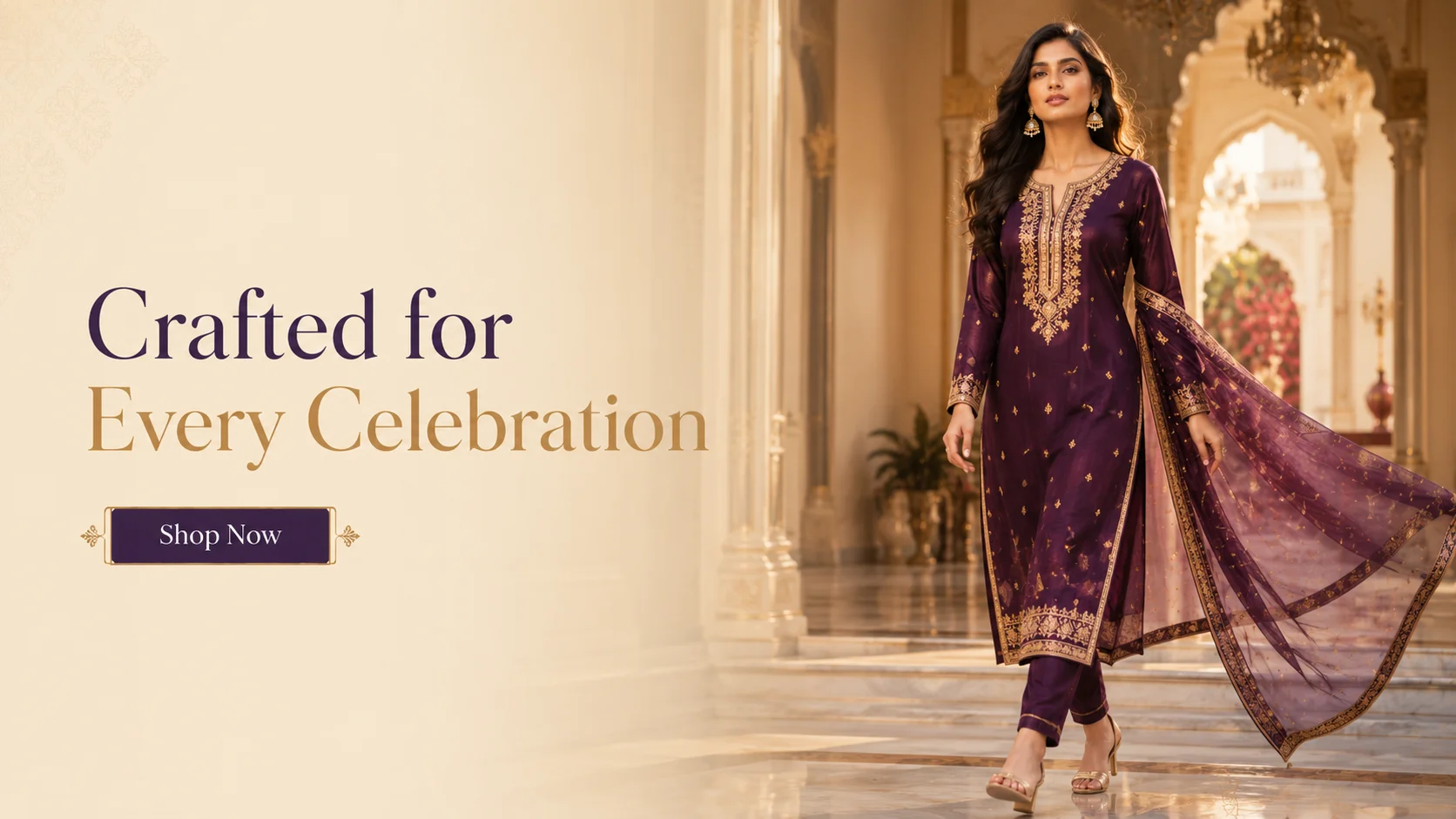 Elegant fashion in a luxurious setting B-2