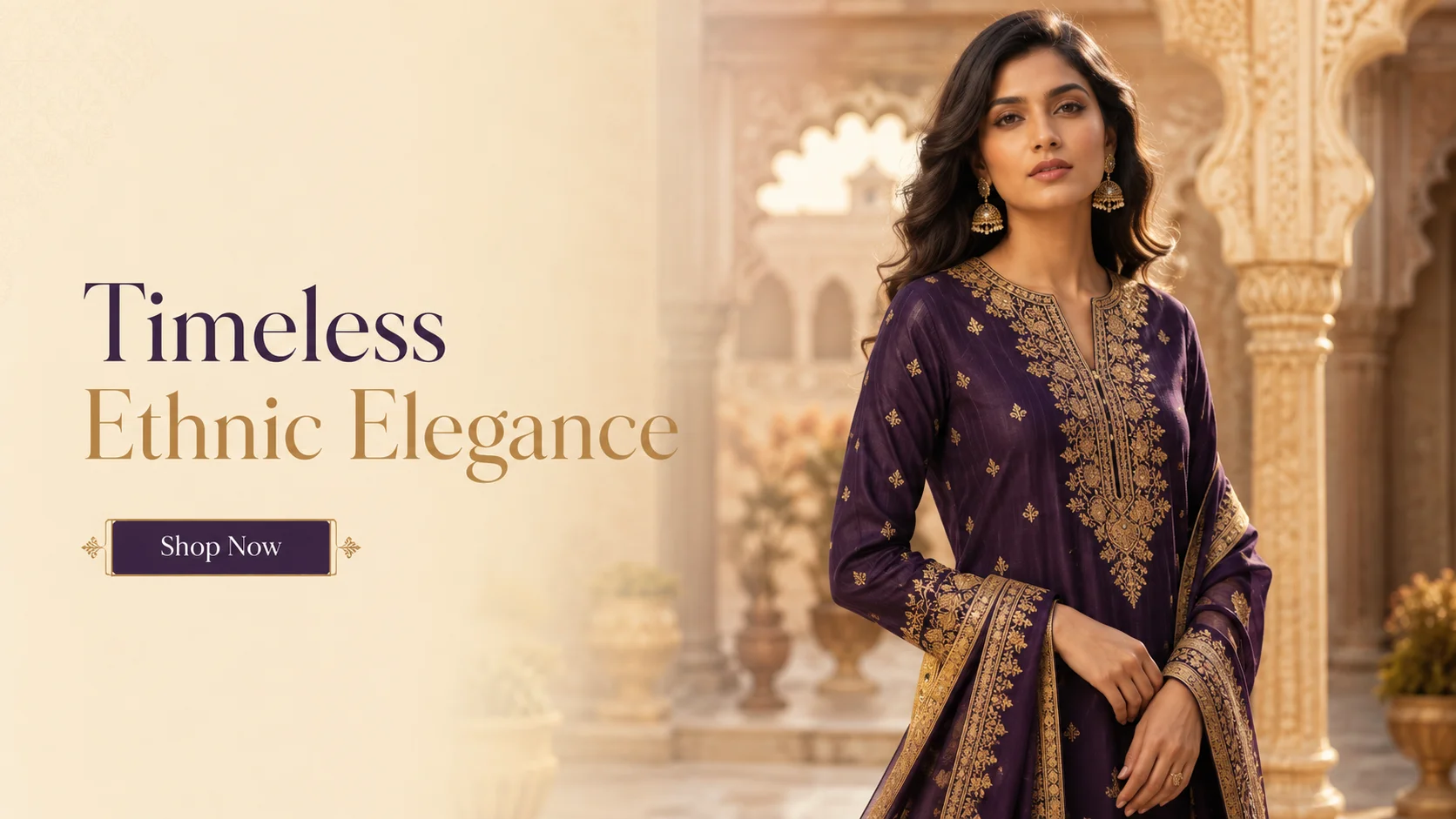 Timeless ethnic elegance in luxury B-1
